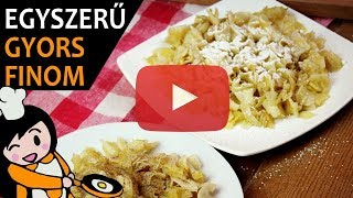 Egyszerű káposztás tészta  Recept Videók [upl. by Medarda]