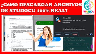 ¿cómo descargar archivos de STUDOCU 100 real [upl. by Nicol]