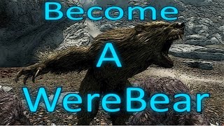 Skyrim mod review  Become a werebear [upl. by Aiciled210]