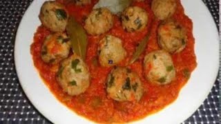 recette boulettes de sardines à la sauce tomate 👍👌😍🌹👍🙌 [upl. by Lledyr]