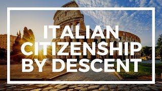 How to get Italian citizenship by descent [upl. by Inaliel]