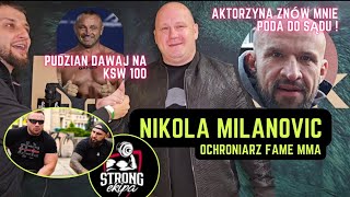 KARTA FAME 23 TO CLOUT   PUDZIAN  NIKOLA MILANOVIC GOTOWY NA KSW 100  OŚWIĘCIŃSKI  STRONG EKIPA [upl. by Hirst248]