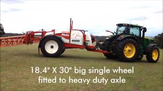 Croplands Pinto 4000 Litre Trailed Sprayer [upl. by Joslyn210]