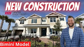 Inside Taylor Morrison Bimini Model in Wesley Chapel Florida River Landing Community New Homes [upl. by Aikel]