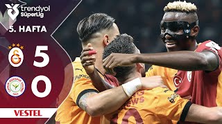 Vestel  Galatasaray 50 Çaykur Rizespor  HighlightsÖzet  Trendyol Süper Lig  202425 [upl. by Skeie]