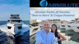 Absolute Yachts Navetta 58 quotStem to Sternquot Tour amp Unique Features  CallText Chris 561 2851212 [upl. by Sinai]