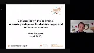 Marc Rowland Improving outcomes for disadvantaged and vulnerable learners [upl. by Yojal147]