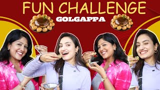 Golgappa Challenge  Fun chopsticks 🥢 challenge  Truth or Dare challenge  vaisshnavi [upl. by Amando]