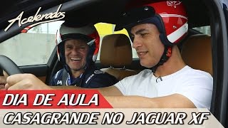 RUBENS BARRICHELLO ENSINA CARLOS CASAGRANDE NO JAGUAR XF  DIA DE AULA 4  ACELERADOS [upl. by Olsewski278]