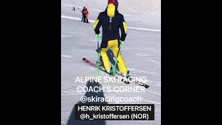 Good to see Henrik Kristoffersen back on snow at Zermatt Glacier Alpine Skiing skiracingcoach [upl. by Farrison]