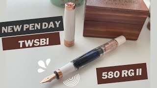 New Pen Day  TWSBI Diamond 580 Rose Gold II Fountain Pen 🖋️ Review [upl. by Judie]