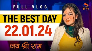 The Best Day 22 Jan 2024  Jasi Shree Ram  Diksha Vlogs [upl. by Tomlinson853]