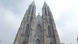 St Philomenas Cathedral Mysore  Mysore tourist places [upl. by Natal]