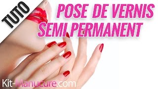 Pose dun vernis permanent 3 en 1  TUTO [upl. by Kimitri]