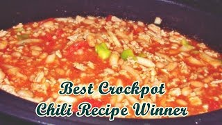 Best Crockpot Chili Recipe Winner [upl. by Sane]