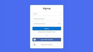 How To Make Signup Form Using HTML And CSS  Create Sign Up Form In HTML CSS  Afrad Academy [upl. by Aiym]