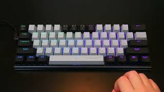 EYOOSO Z11 Mechanical Keyboard with RGB Backlight Red Switch [upl. by Llirrehs679]