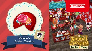 Animal Crossing Pocket Camp  Pekoes Boba Cookie [upl. by Kailey]