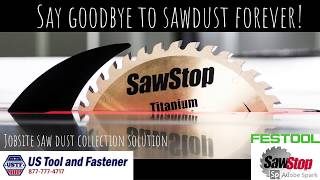 Sawstop Jobsite Saw Easy Dust Collection Improvement [upl. by Webb]