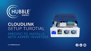 Hubble Lithiums Cloudlink Setup Tutorial Axpert Inverters 2022 [upl. by Lyman]