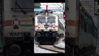 WAP7 Indias most successful locomotiveshortstrainrailway [upl. by Mcconaghy]