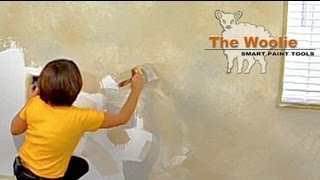 Color Meshing Faux Finish Painting by The Woolie  How To Paint Walls FauxPainting [upl. by Enidaj]