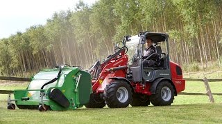 Weidemann – Hoftrac® 1380 Einsatz mit Schlegelmäher [upl. by Rhodie]