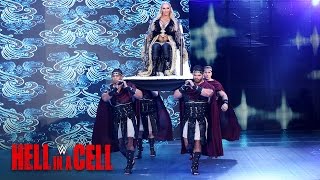 Charlotte Flair makes an epic entrance at Bostons TD Garden WWE Hell in a Cell 2016 [upl. by Eednil665]