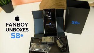 Apple Fanboy Unboxes Samsung Galaxy S8 First Impressions Review  Galaxy S8 Unboxing  Setup [upl. by Enoryt]