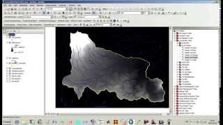 Delimitación de cuencas Hidrográficas en ArcGIS 101 Hydrology tools [upl. by Kcin]