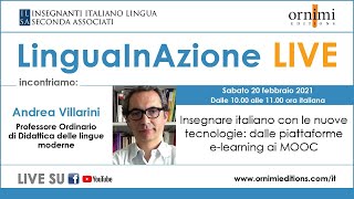 Diretta Live LinguaInAzione Insegnare italiano con le nuove tecnologie [upl. by Doralynn]