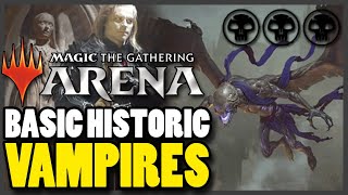 BASIC MONO BLACK BEGINNER Historic Vampire Deck  Magic The Gathering Arena MTGA [upl. by Greenes]