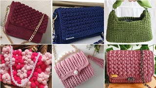 Lovely beautiful crochet handbag purse ideas free pattern [upl. by Zorine]