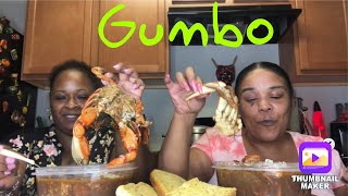 Gumbo Mukbang 🤤🔥 [upl. by Ynnaej]