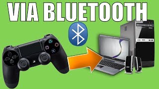 Como USAR CONTROLE PS4 no PC ou Notebook  VIA BLUETOOTH [upl. by Lada]