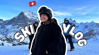 VLOG  Skiurlaub mit der Familie in der Schweiz 🇨🇭  Grindelwald amp Umgebung ⛰️🤍 [upl. by Sabu]