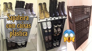 Organizador com Caixa De Sapato e Papelão ARTESANATO DIY RECICLAGEM [upl. by Edgerton422]