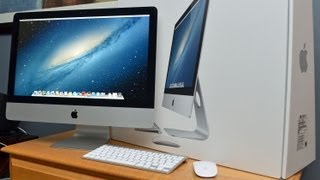 New Apple iMac 2012 215quot Unboxing amp Demo [upl. by Hcirdla]