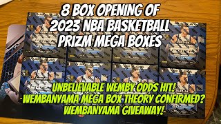 202324 NBA Basketball Prizm Mega Box Opening with Crazy Wemby Theory  Giveaway [upl. by Agee335]