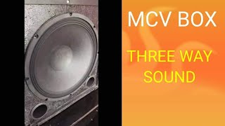 MCV BOX amp THREE WAY SOUNDHOW TO MAKE SOUND BOX SPEAKER [upl. by Lenka]