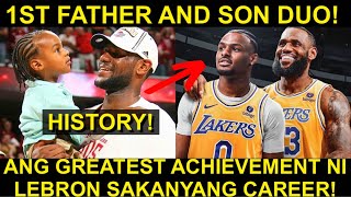 HISTORY Lebron at Bronny James 1ST FATHER and SON DUO sa NBA HISTORY [upl. by Eannaj768]