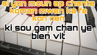 koman mwen ka fe kon nen sou ki gam chan ye bien vit [upl. by Genisia]