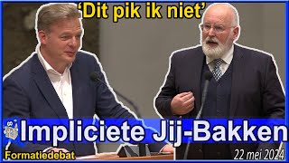 Frans Timmermans Die JijBak pik ik niet van U v Pieter Omtzigt  Formatiedebat Tweede Kamer [upl. by Sayette143]