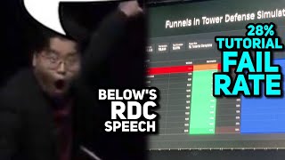 30 of players FAIL TUTORIAL  BelowNaturals RDC Speech  Tower Defense Simulator [upl. by Desirea68]