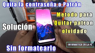 Como Desbloquear mi celular eliminar patrón olvidado  sin formatearlo  Sin contraseña [upl. by Llednol92]