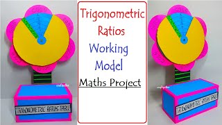 trigonometric ratios working model table  maths project  diy  simple and easy  craftpiller [upl. by Bills209]