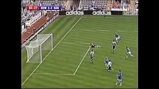 Fernando Ricksen Goal vs Newcastle Friendly 2004 [upl. by Aneda582]