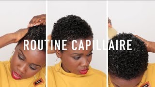 Ma nouvelle routine capillaire pour cheveux courts crépus hairroutine [upl. by Ecidna]