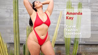 Amanda Kay Curve Fashion Lookbook Part 2  4K [upl. by Aveer969]