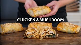 Flaky Chicken and Mushroom Filo Recipe [upl. by Ainaznat]